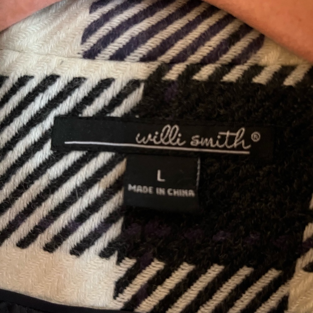 Willi Smith Plaid Checkered Cropped Peacoat Large - Picture 5 of 16